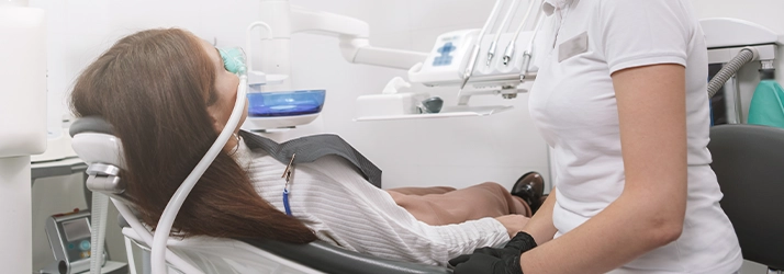 Person Receiving Anesthesia For A Dental Procedure